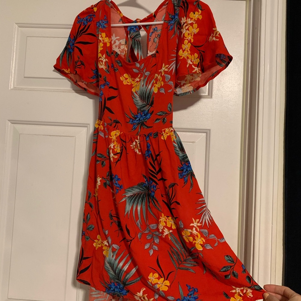 Tropical boho dress
